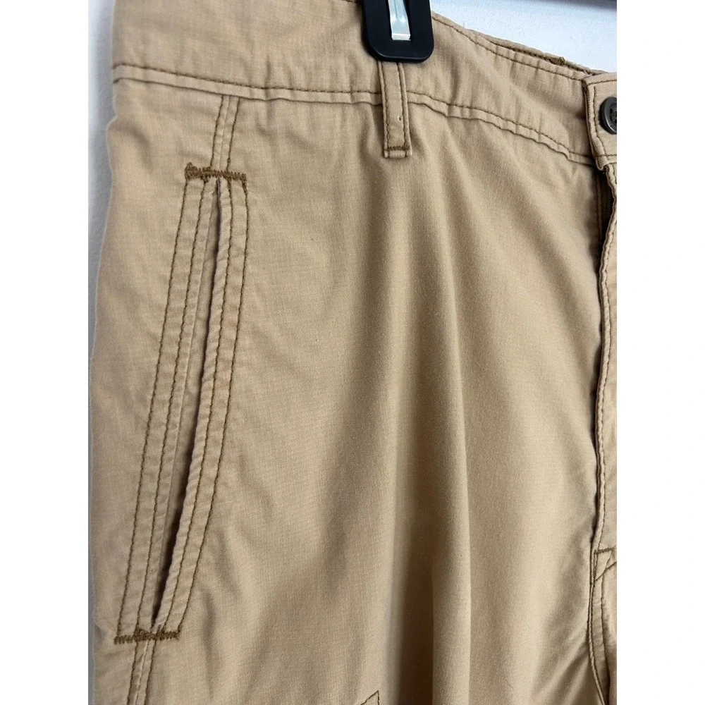 Levi's Premium Mens Tan Ripstop Cargo Shorts Khaki Utility 13581-0011 Size 36